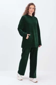 Zümrüt-KAPÜŞONLU KANGURU CEPLİ PANTOLONLU TAKIM thumbnail 3