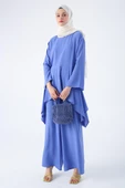 Parlement-Asimetrik Kesim Tunikli Bol Paça Pantolonlu Takım thumbnail 1