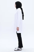 Beyaz-Rahat Kalıp Likralı Sweat thumbnail 3
