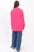 Fuşya-Bisiklet Yaka Reglan Kol Likralı Sweat thumbnail 4