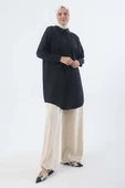 Siyah-Büyük Beden Gömlek Tunik thumbnail 1