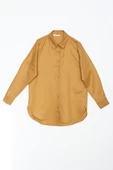 Soft Sarı-Oversize Basic Gömlek - 6