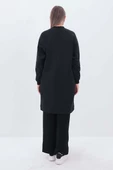 Siyah-Aksesuar Cepli Sweat Tunik thumbnail 4