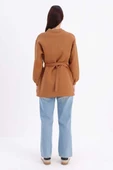 Kiremit-Pamuklu Kuşaklı Sweat Tunik - 3