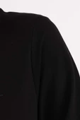 Siyah-NAKIŞLI PİLİKAŞELİ SWEAT TUNİK - 5