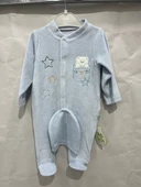 uğurböceğiçocuk Yıldız Ayı Desenli Kadife Bebek Tulum 1216 - 4