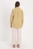 Olive-Oversize Basic Gömlek thumbnail 4