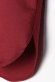 Koyu Bordo-Oversize Basic Gömlek - 5
