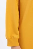 Sarı-YANDAN GARNİ YIRTMAÇLI SWEAT TUNİK - 5