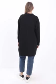 Siyah-SÜS FERMUARLI SWEAT TUNİK - 4