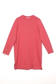 Açık Gül-Kolu Fermuarlı Tunik - 6