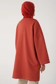 Oranj-Sim Dikişli Çıtçıtlı Oversize Tunik thumbnail 3