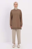 Vizon-Taşlı Sweat Tunik - 2