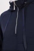 İndigo-Ön Roba Dubleli Sweat Tunik - 5