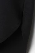Siyah-Oversize Basic Gömlek - 5