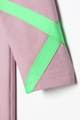 Soft Lila-Neon Şerit Detaylı Sweat Tunik - 6