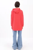 Nar Çiçeği-Kapüşonlu Sweat Tunik thumbnail 4