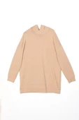 Camel-Kapüşonlu Sweat Tunik thumbnail 5