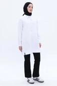 Beyaz-Rahat Kalıp Likralı Sweat thumbnail 1
