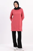 Açık Gül-Kolu Fermuarlı Tunik - 1