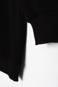 Siyah-Oversize Aplike Nakışlı Sweat thumbnail 6