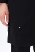 Siyah-Taşlı Geometrik Çima Detaylı Likralı Tunik thumbnail 5