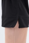 Siyah-Yanları Fermuarlı Yakalı Sweat Tunik thumbnail 5