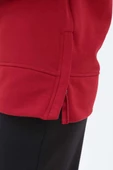 Kırmızı-Yanları Fermuarlı Yakalı Sweat Tunik thumbnail 5
