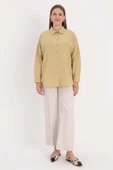 Olive-Oversize Basic Gömlek thumbnail 2