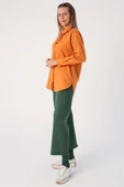 Soft Turuncu-Oversize Basic Gömlek thumbnail 3