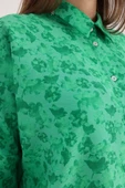 Yeşil-Koyu Yeşil-Oversize Gömlek thumbnail 5