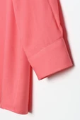 Pembe-Viskon Yaka Detaylı Şık Düğmeli Gömlek Tunik thumbnail 7