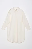 Ekru-Pamuklu Apoletli Gömlek thumbnail 7