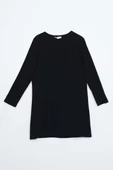 Lacivert-Basic Pamuklu Süprem Sweat Tunik thumbnail 6