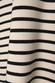 Ekru-Siyah-Çizgili Oversize Sweat - 8
