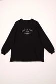 Siyah-Oversize Nakışlı Sweat thumbnail 7