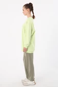 Açık Yeşil-3 İplik Oversize Basic Sweat - 3