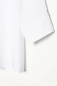 Beyaz-Viskon Yaka Detaylı Şık Düğmeli Gömlek Tunik thumbnail 7