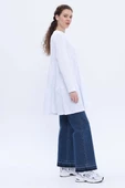Beyaz-Pamuklu Robadan Büzgülü Tunik thumbnail 3
