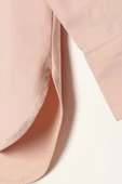 Açık Pembe-%100 Pamuk Oversize Cepli Gömlek Tunik thumbnail 7