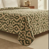 Karaca Home Rina Yeşil Tek Kişilik Pamuklu Battaniye - 2