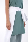 Yeşil-Pamuklu Yaka Biyeli Kolsuz Tunik thumbnail 5