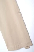 Bej-Pamuklu Arkadan Yırtmaçlı Apoletli Likralı Tunik thumbnail 6