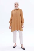 Camel-Reglan Kol Gömlek Tunik thumbnail 2