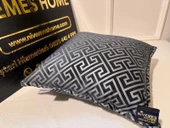 NİVEMESHOME MONET ZİGZAG KIRLENT KILIFI ANTRASİT-GRİ 45 X 45 - 1