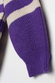 Mor-Taş-Balıkçı Yaka Fermuarlı Likralı Triko Kazak - 7