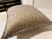 NİVEMESHOME MONET ZİGZAG KIRLENT KILIFI SARI-KREM 45 X 45 - 4