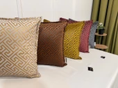 NİVEMESHOME MONET ZİGZAG KIRLENT KILIFI SARI-KREM 45 X 45 - 3