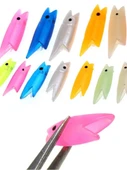 Eagenset Silikon Balık Kafası Yapay Yem Olta Takımı, Çapari, Jig, Yapım Malzemesi 3 cm 5 Adet - 4
