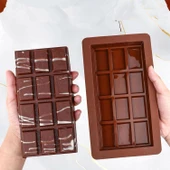 Silikon Kalıp Dubai Çikolata Bar ve Kek Büyük Boy Derin Tablet Dubai Çikolatası Kalıbı thumbnail 2